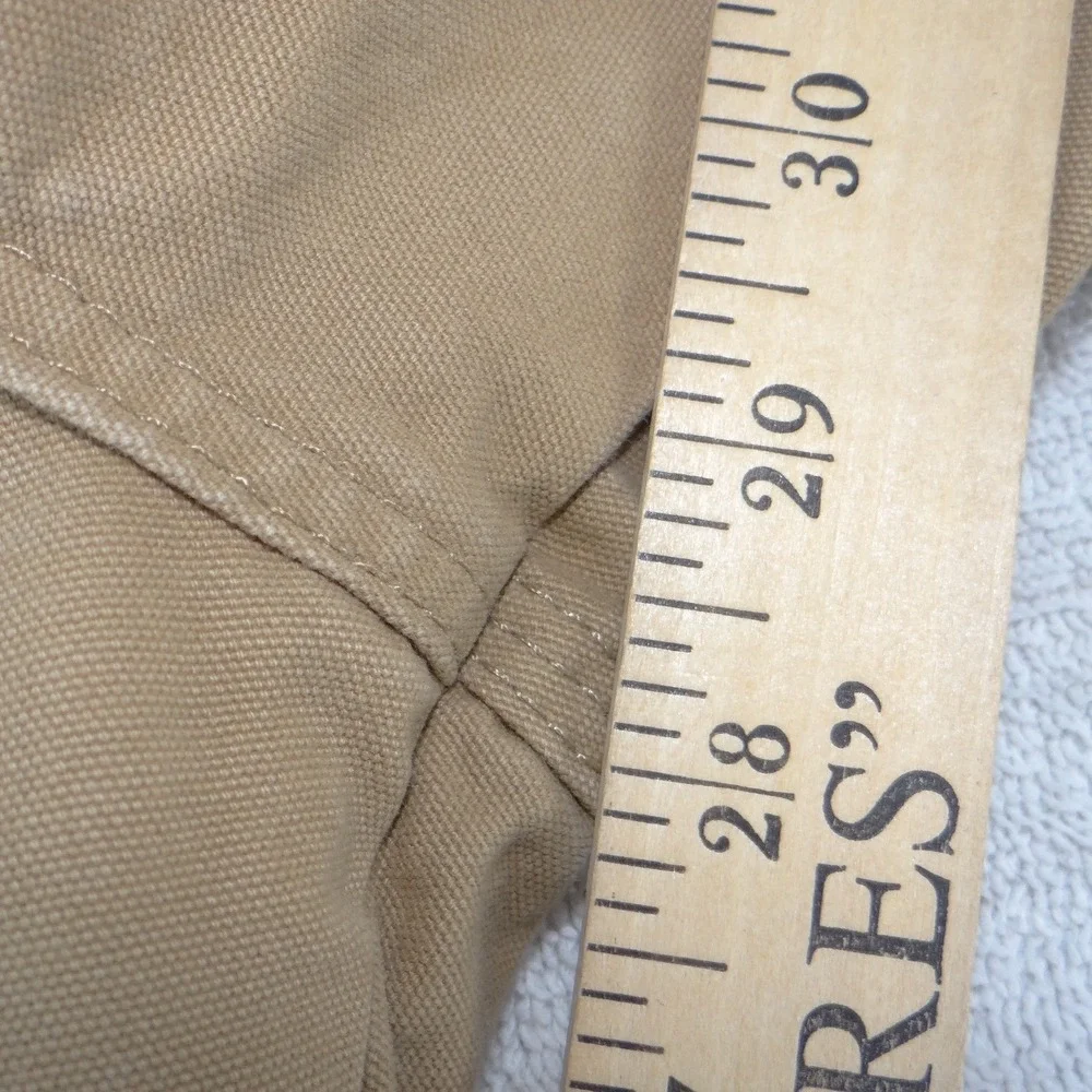 Wrangler Mens‎ Carpenter Pants 40x29 Tan Duck Canvas Workwear Utility